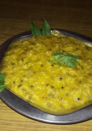 A picture of Simple moong dal and rice khichdi.