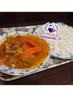 عکسی از دستور 😋خوراک لوبیا متفاوت😋🍲