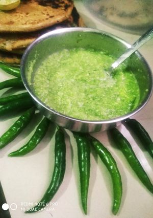 A picture of Muli ki chutney.