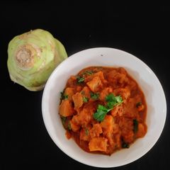 A picture of Kohlrabi sabji.