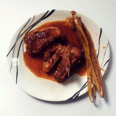 ayam masak habang (red chilli chicken ) A picture of ayam masak habang (red chilli chicken ).