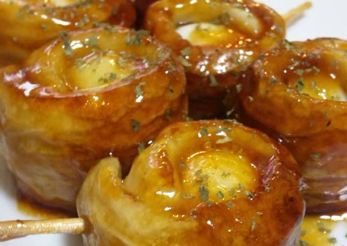 Recipe of Eric Ripert Teriyaki Chikuwa Rolls with Quail Eggs