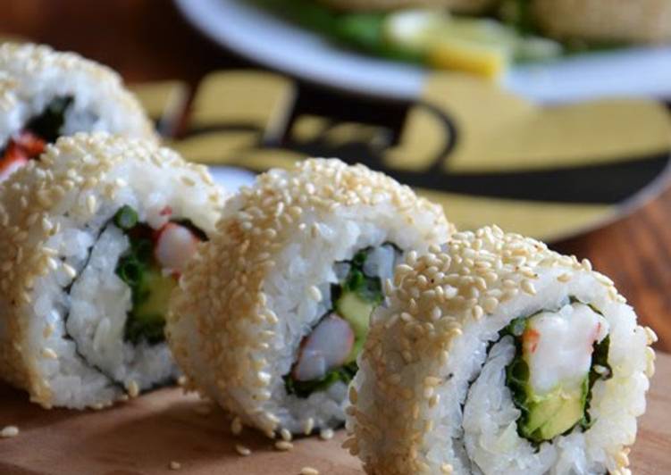 Recipe of Perfect Avocado Shrimp California Rolls