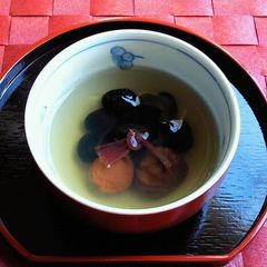 A picture of To Serve to Guests or on Special Occasions: Good Luck Tea with Black Soy Beans.