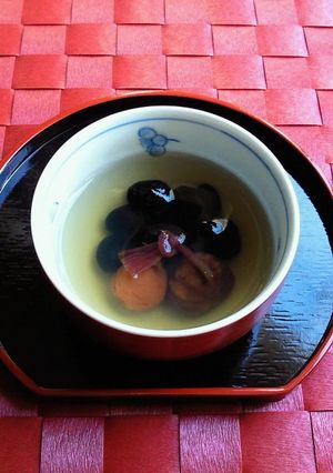 A picture of To Serve to Guests or on Special Occasions: Good Luck Tea with Black Soy Beans.