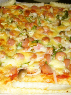 A picture of Easy Pizza with Pancake Mix & Tofu.