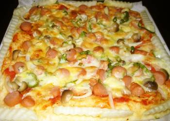 Fresh, Serving Recipe Easy Pizza with Pancake Mix  Tofu Home Style