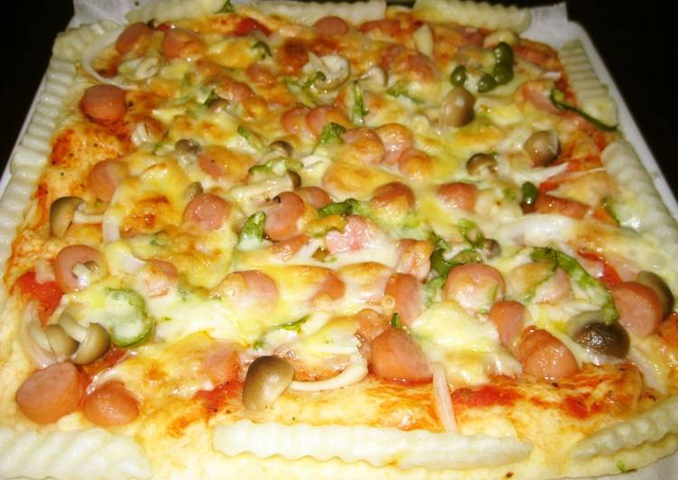 Easy Pizza with Pancake Mix & Tofu Easy Pizza with Pancake Mix & Tofu