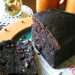 A picture of Pancake Mix BLACK Chocolate Banana Bread.