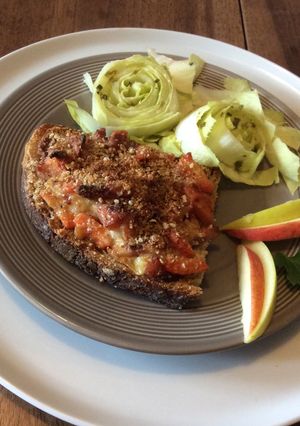 Une photo de Tartine de Carottes à la crème de Munster