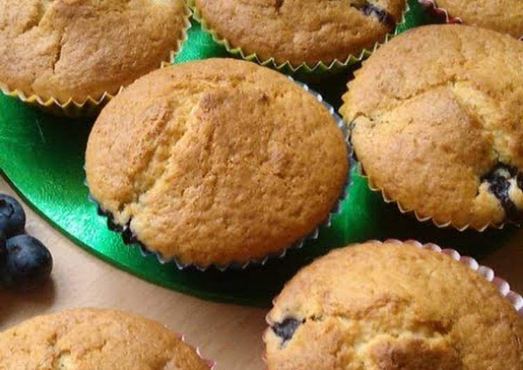 Steps to Prepare Quick Vickys Blueberry Cupcakes, GF DF EF SF NF