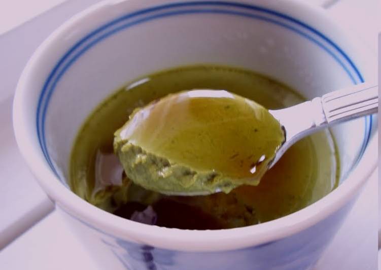 Simple Way to Make Perfect Melt-in-your-mouth Matcha Soy Pudding