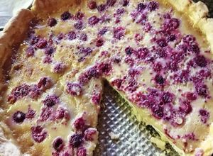 Una foto de Kuchen de Frambuesas