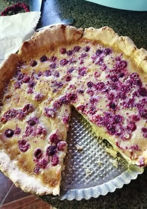 Una foto de Kuchen de Frambuesas
