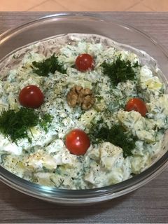 عکسی از دستور سالاد سیب زمینی