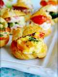 Cute Party Hors d'Oeuvres With Petit Choux Pastry Puffs