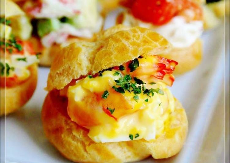 Steps to Prepare Award-winning Cute Party Hors d&#39;Oeuvres With Petit Choux Pastry Puffs