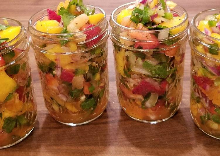Steps to Make Delicious Mike's Tropical Spicy Salsa