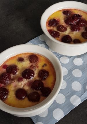 Une photo de Flan aux fruits rouges (au thermomix)