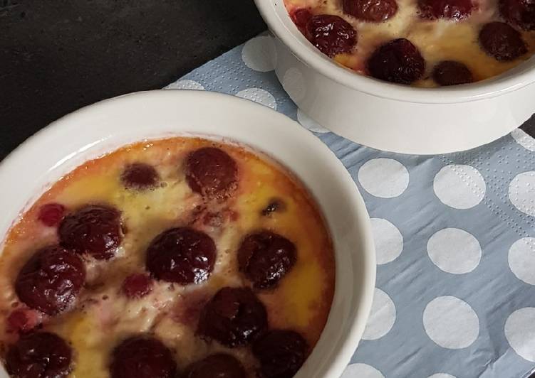 Flan aux fruits rouges (au thermomix)