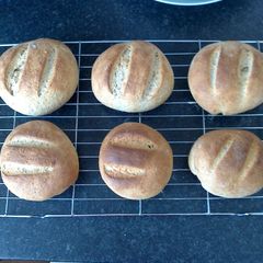 A picture of Brown loaf/ baps.