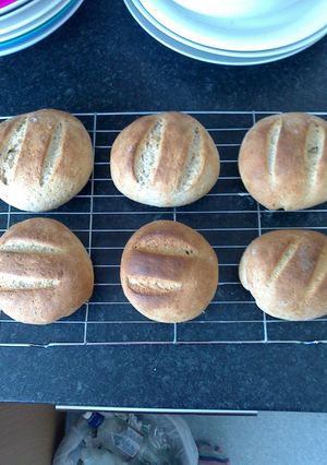 A picture of Brown loaf/ baps.