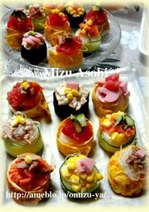 A picture of Cheap, Easy and Cute Temari Sushi.