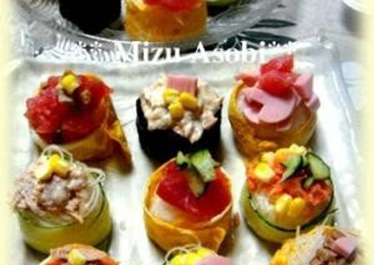 Steps to Prepare Ultimate Cheap, Easy and Cute Temari Sushi