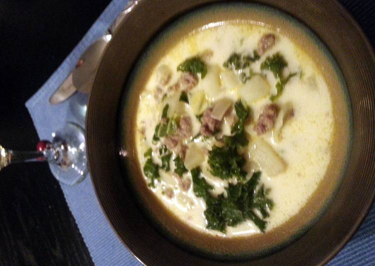 Recipe of Speedy sausage, potato, and kale soup