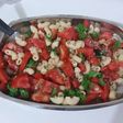 Ensalada de fideos, kale y tomate