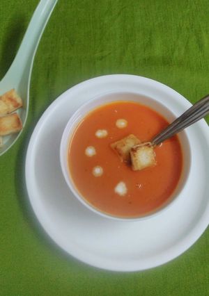A picture of Tomato soup.