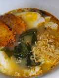 Indomie Miso Wakame dengan EbiKatsu dan Telur