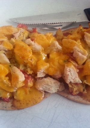 A picture of Egg Flat Bread.