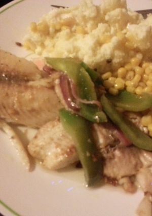 A picture of Garlic Tilapia.