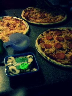 A picture of Homemade pizza dough.
