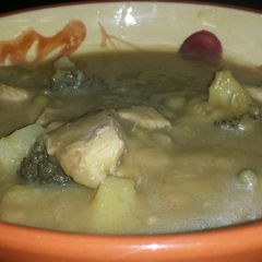 A picture of Turkey And Asparagus Soup.