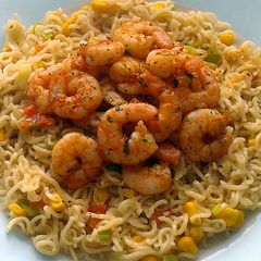 A picture of Vickys Hot & Smoky Prawns, GF DF EF SF NF.