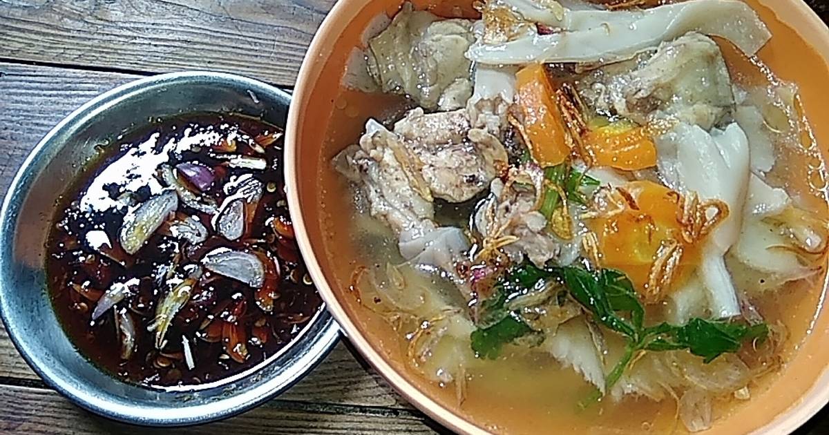 Resep Sop Ayam Jamur Tiram Sambal Kecap Oleh Rina Hematang Cookpad