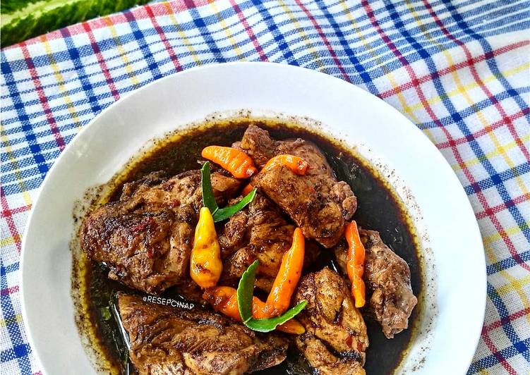 Cara Gampang meracik Ayam Kluwek Anti Gagal