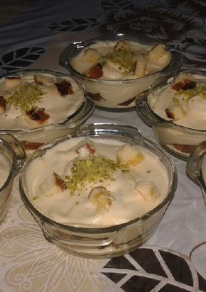 صورة لوصفة حلى الكريما البارد