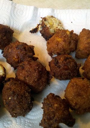 A picture of House Autry hush puppies.