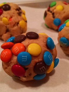 A picture of Monster Cookie Dough Balls.