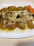 Lubina en salsa verde