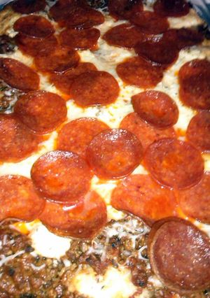 A picture of Easy Cheesy Pizza Casserole.