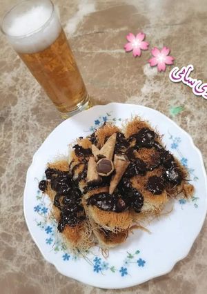 صورة لوصفة رولز الكنافه بالشوكولاته