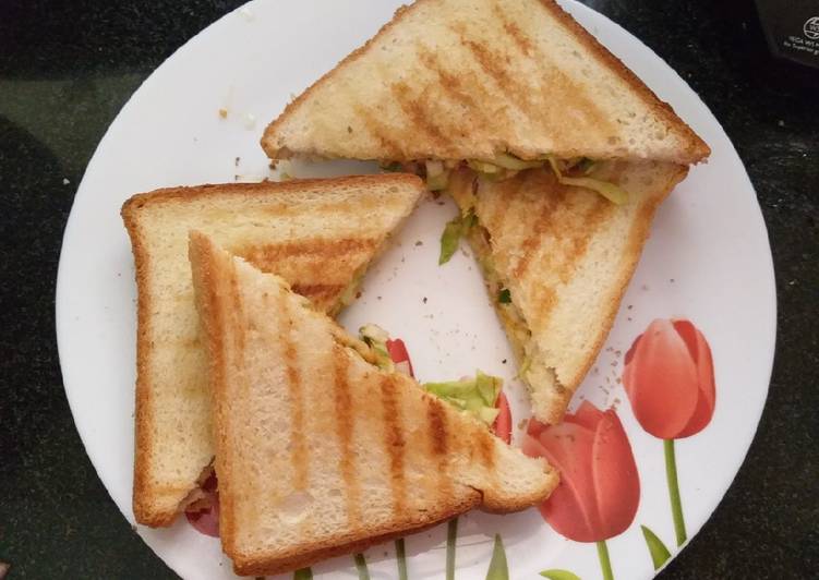 Steps to Prepare Super Quick Homemade Cheese sandwiches