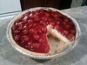 A picture of cherry cheese pie