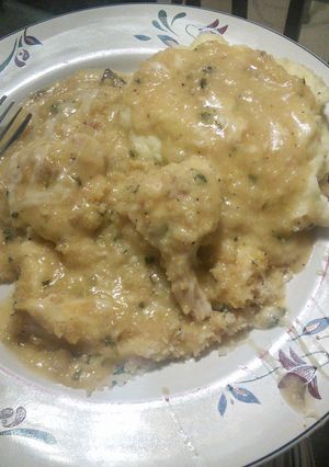 A picture of Swiss Cheese Chicken.