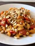 Minestrone con pasta de lentejas rojas
