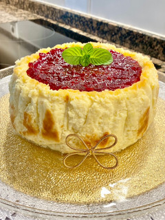 Una foto de Tarta queso ricotta “sin glúten” (“Gluten-free” ricotta cheesecake)